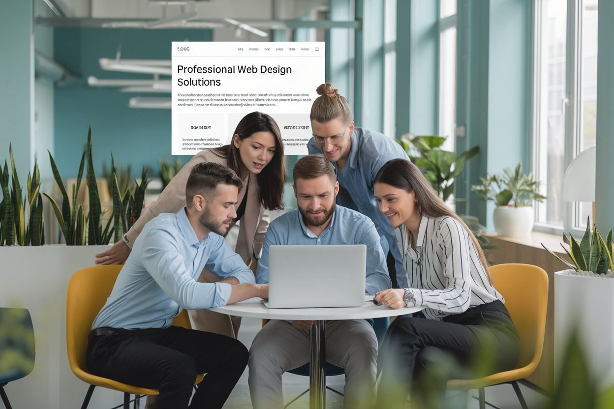 Web tasarım ekibi çalışması