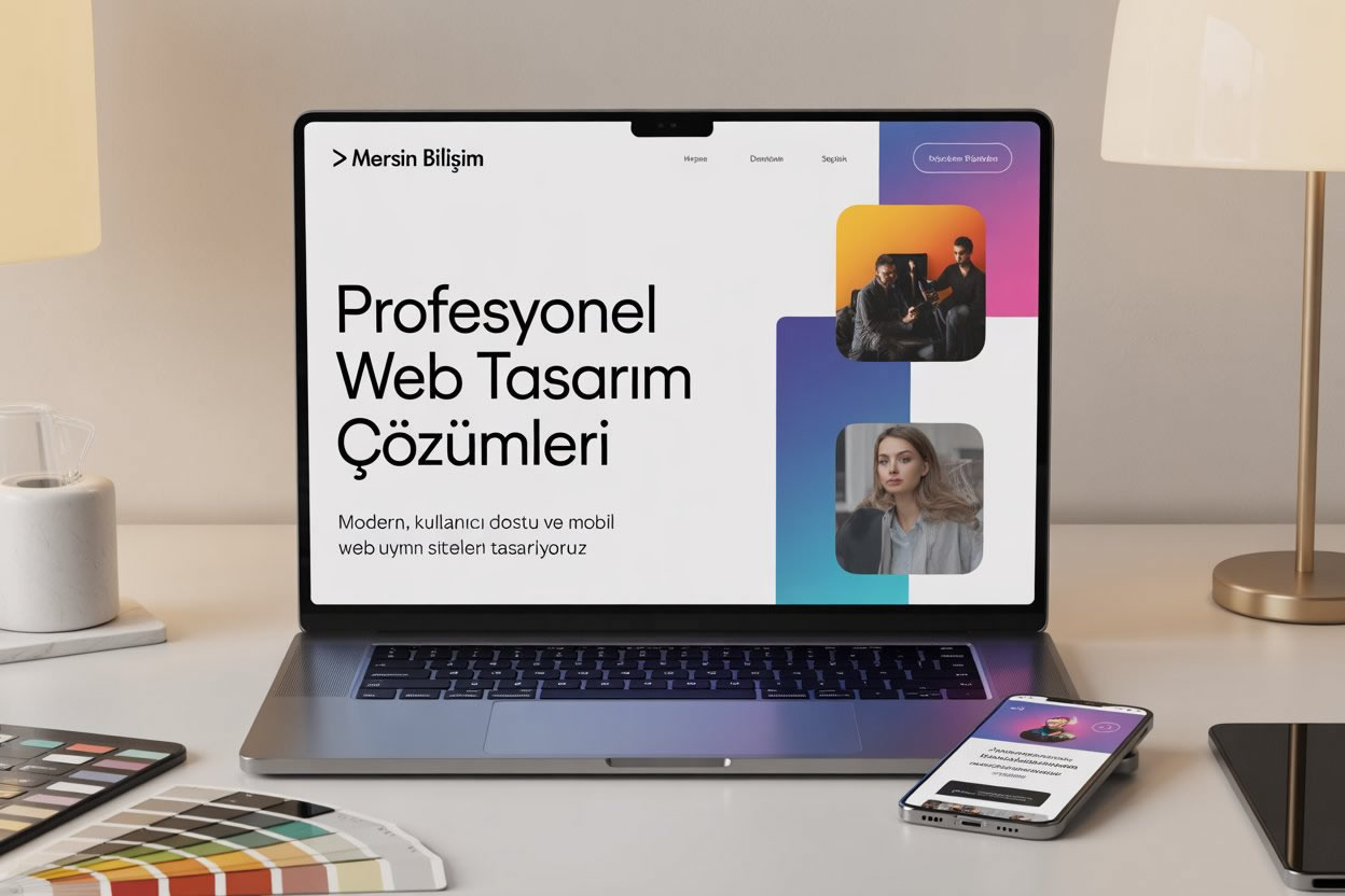 Modern web tasarım mockup